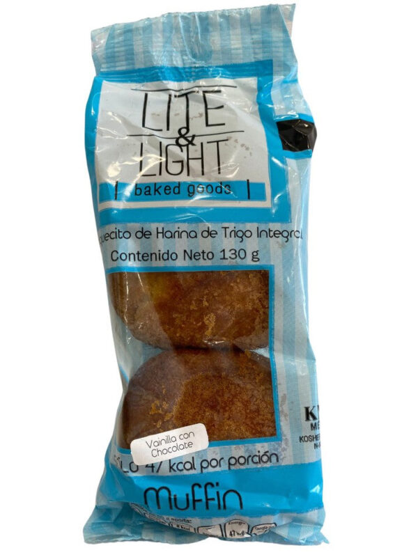 MUFFIN LITE & LIGHT VAINILLA/CHISPAS 130G