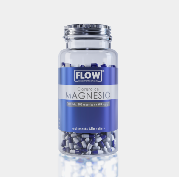 CLORURO DE MAGNESIO 90CAPS DE 500mg C/U