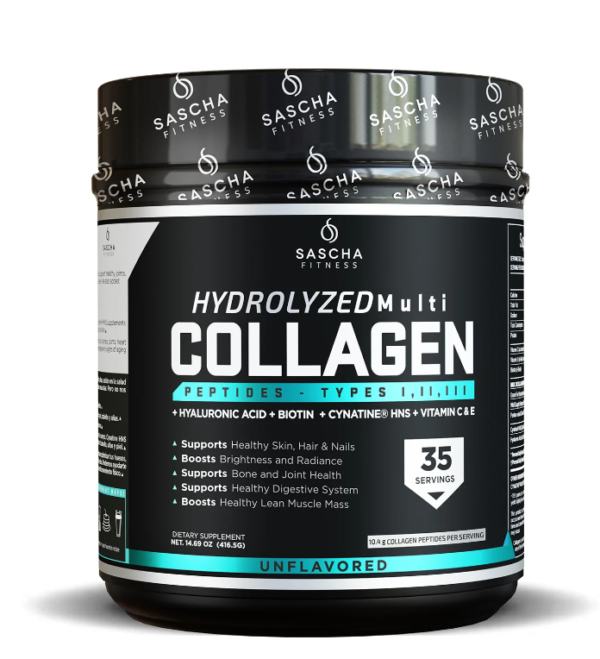 MULTI COLÁGENO HIDROLIZADO SIN SABOR SASCHA FITNESS 416.5 G