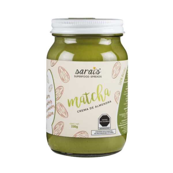 CREMA DE ALMENDRA CON MATCHA 230 G