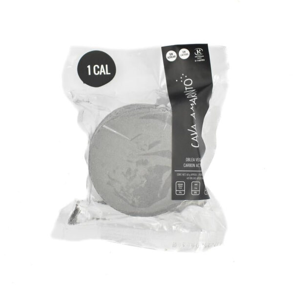 OBLEA VEGANA CARBÓN ACTIVADO 40 G
