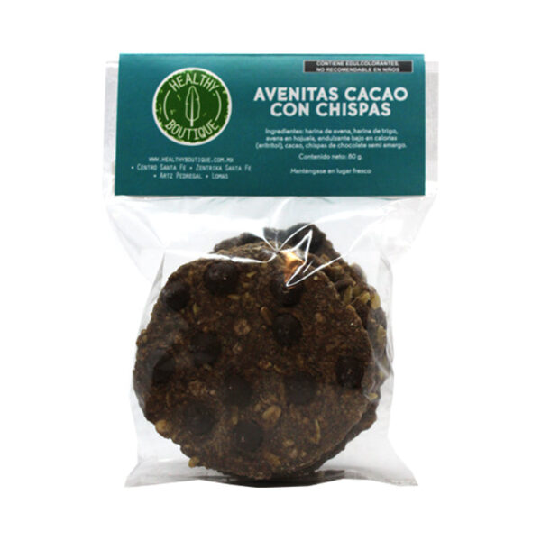 AVENITAS DE CACAO CON CHISPAS 80 G