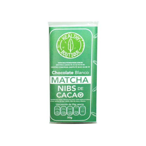 CHOCOLATE BLANCO C/MATCHA 50GR
