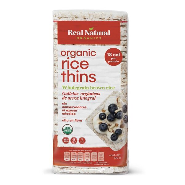 GALLETAS ORGANICAS DE ARROZ INTEGRAL 130G